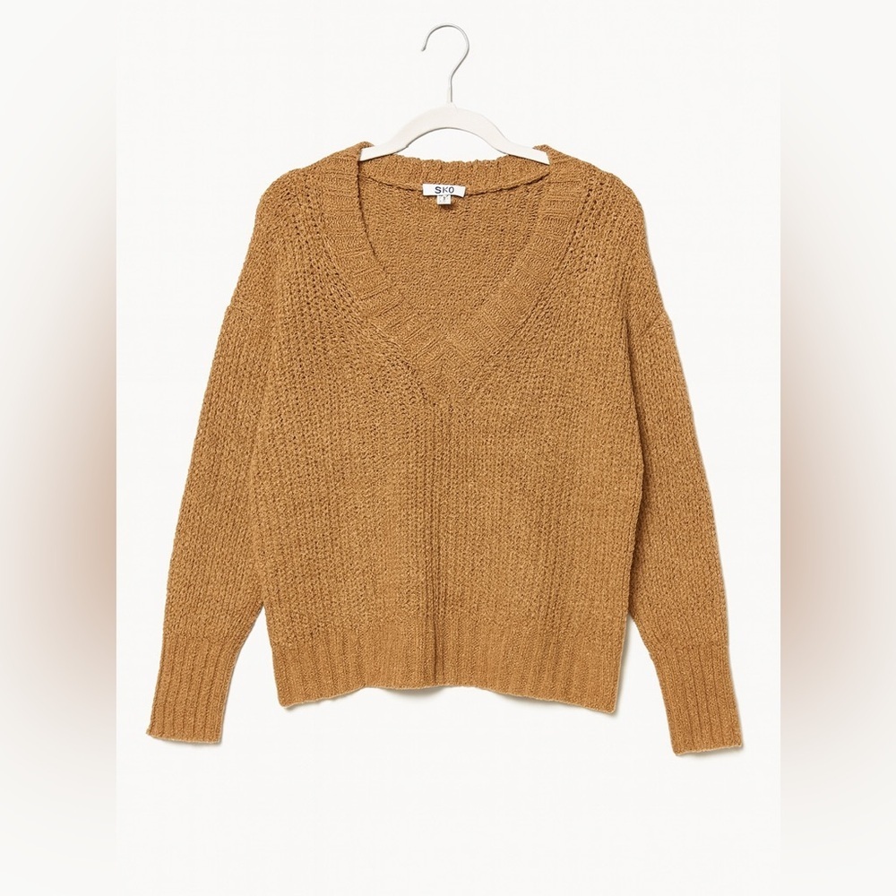 SO Cozy Knit Sweater | Camel Brown |‎ Size Medium